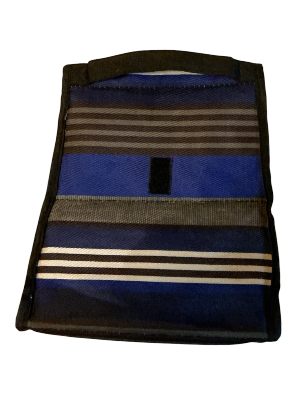 Blue And Black Striped Insulated Lunch Bag — image 3 of 8